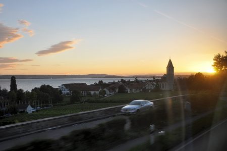 Sonnenuntergang kurz vor Meersburg (Foto: Martin Dühning)