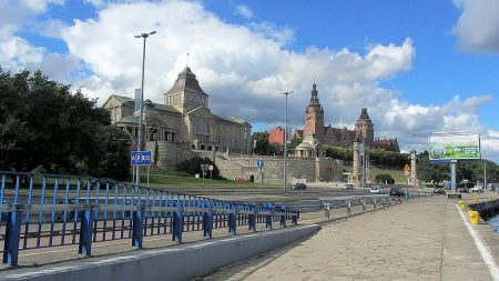 Auf dem Weg zur Hakenterrasse in Stettin (Foto: Martin Dühning)