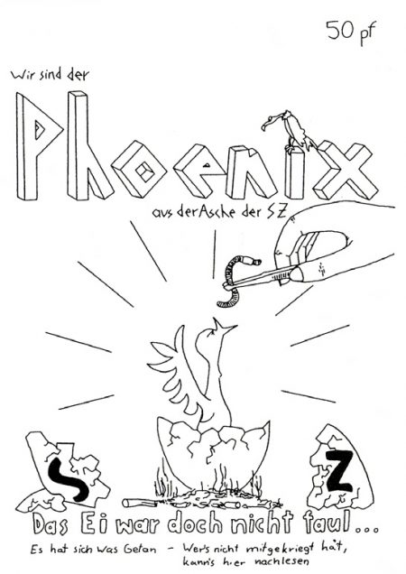 Das Cover der Phoenix Nr. 1 aus dem Jahr 1983, Abbildung aus der Jubiläumsausgabe Nr. 25