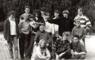 Das Team der Schülerzeitung Phoenix in den 1990ern mit Betreuer Gerhard Behnke