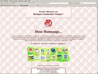 Die allererste KGT-Webseite in launigem Design von Manfred Renner