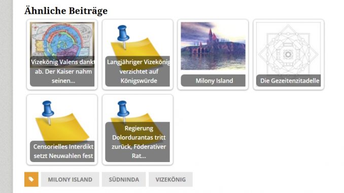 Die Funktion "Ähnliche Beiträge" auf Anastratin.de versucht, Lesern mit einer Auswahl themenverwandter Artikel beim Finden zu helfen. Dadurch entsteht aber auch eine Filterblase.