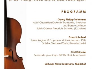 Plakat zum Orchesterkonzert nach Weihnachten 2018 (Quelle: Klaus Kunzmann)