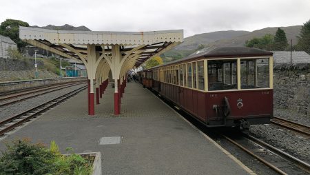 Der Museumszug ist in Blaenau Ffestiniog angekommen (Foto: Martin Dühning).