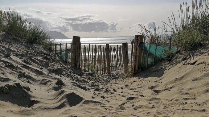 Abschiedsblick auf die Strände von Nordwales (Foto: Martin Dühning)