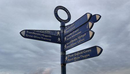 Wegweiser auf dem Rückweg (Foto: Martin Dühning)