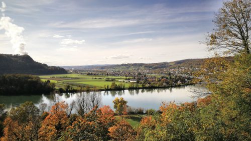 Herbstlicher Hochrhein bei Waldshut (Foto: Martin Dühning)