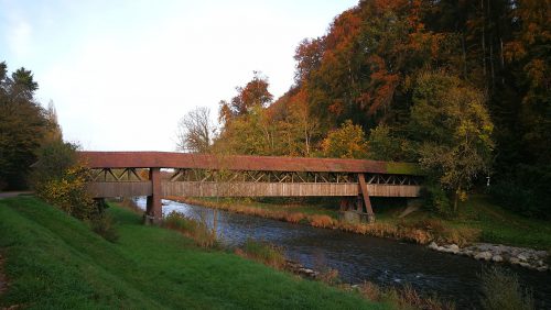 Wutachbrücke bei Tiengen im Oktober 2019 (Foto: Martin Dühning)