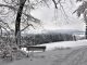 Winterliche Bank im alten Lauchringer Wald, vor langer Zeit (Foto: Martin Dühning)