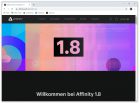 Webseite der Affinity-Suite (Screenshot)