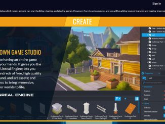 Webseite des Spielebaukastens Core von Manticore (Screenshot)