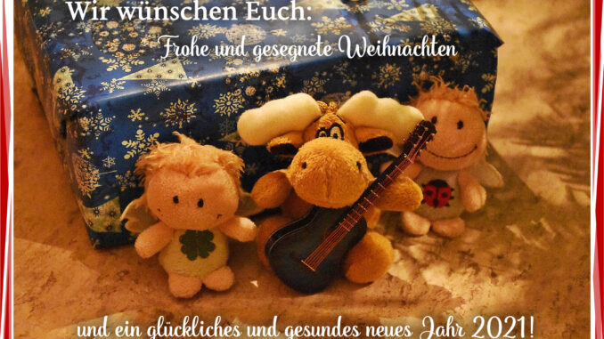Luisa, Alke und Kara wünschen frohe Weihnachten! (Foto: Martin Dühning)