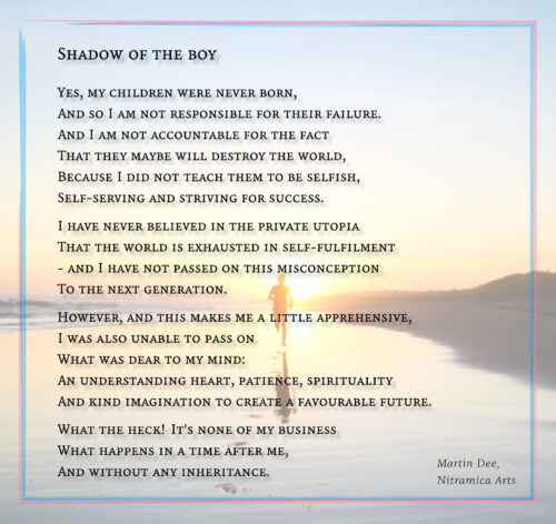 Shadow of the Boy - Visual Poem by Martin A. Duehning