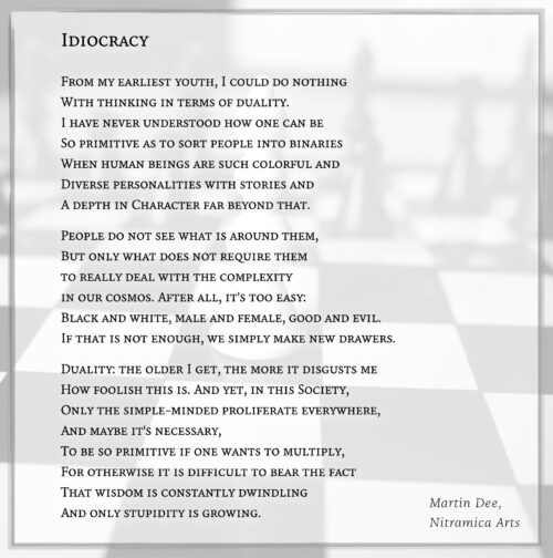 Idiocracy - Visual Poem (Text: Martin Duehning)