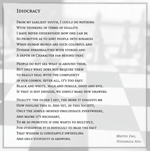 Idiocracy - Visual Poem (Text: Martin Duehning)