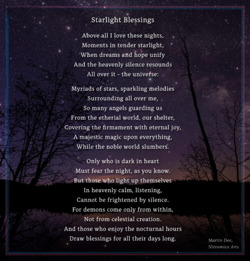 Starlight Blessings - Visual Poem (Text: Martin Duehning)