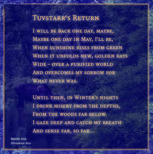 Tuvstarr's Return - Visual Poem (Text: Martin Duehning)