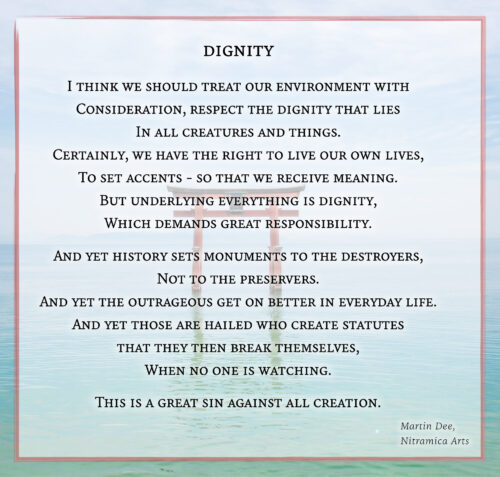 Dignity - Poem (Text: Martin Duehning)