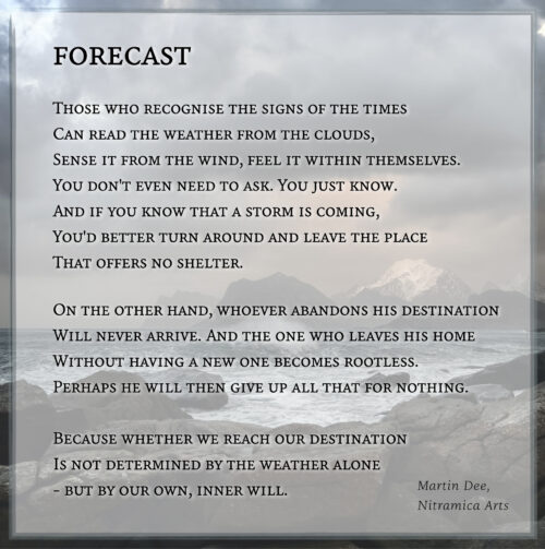 Forecast - Visual Poem (Text: Martin Duehning)