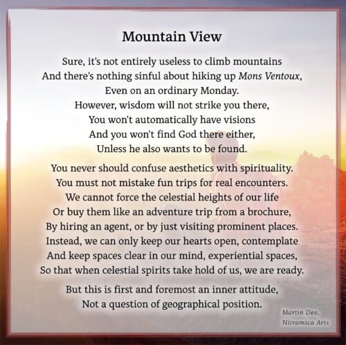 Mountain View (Text: Martin Dühning)