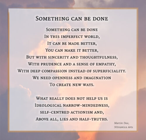 Something can be done - Poem (Text: Martin Duehning)