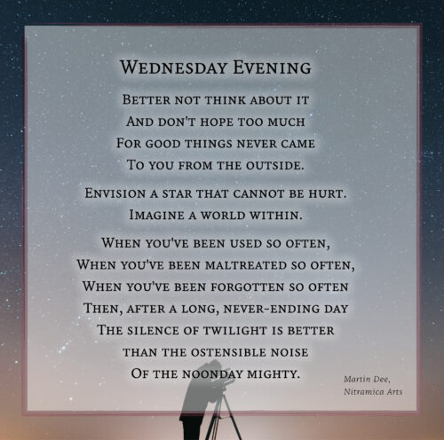 Wednesday Evening - Poem (Text: Martin Duehning)