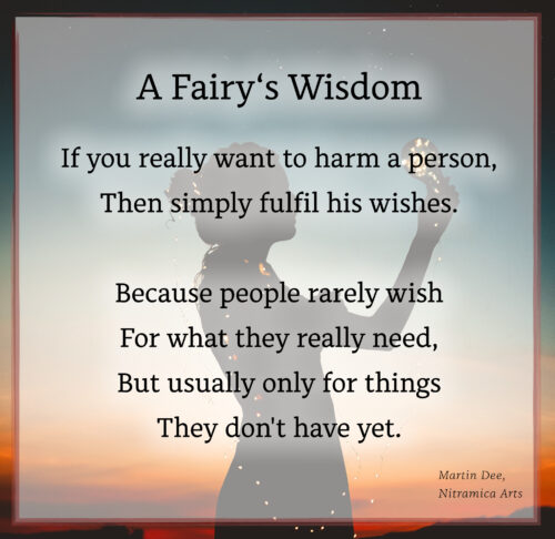 A Fairy's Wisdom (Text: Martin A. Duehning)