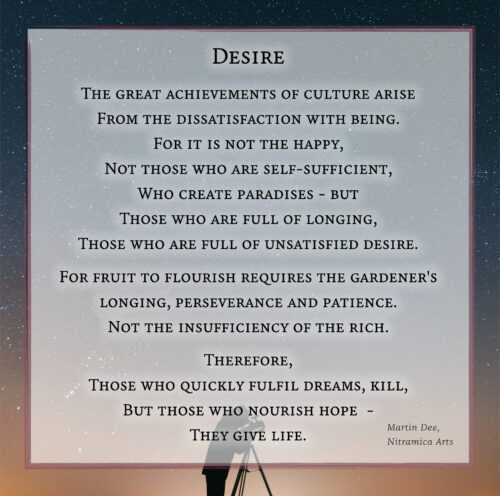 Desire - Poem (Text: Martin Duehning)