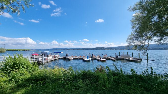 Blick auf den Untersee im August 2021 (Foto: Martin Dühning)