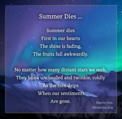 Summer dies ... - Poem (Text: Martin A. Duehning)