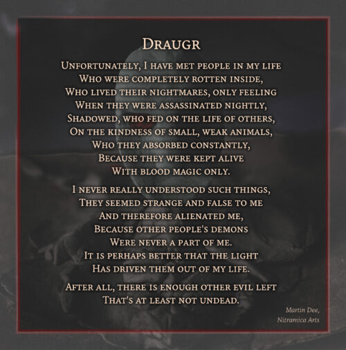 Draugr - Poem (Text: Martin Duehning)