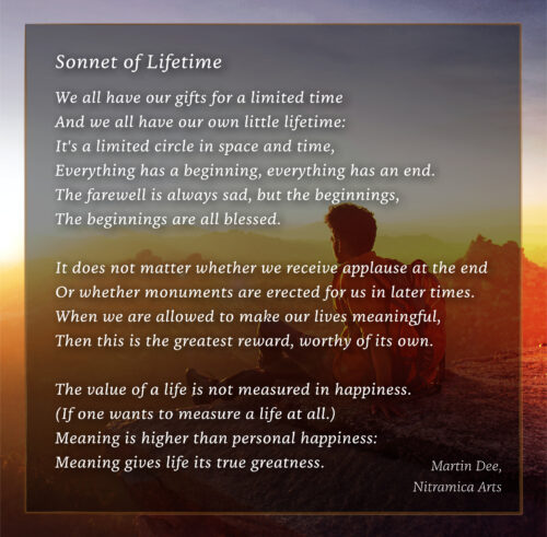 Sonnet of Lifetime - Poem (Text: Martin Duehning)