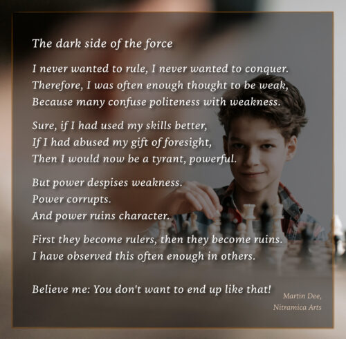The Dark Side of the Force - Poem (Text: Martin Duehning)
