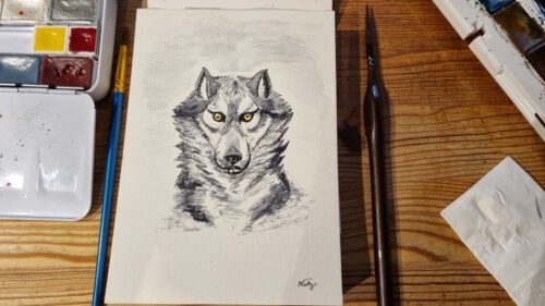 Bad Wolf - keine Angst, der will nur spielen... ;-) (Grafik: Martin Dühning)