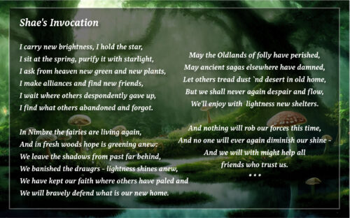 Shae's Invocation (Text: Martin Dühning)