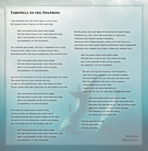 Farewell to the Dolphins (Text: Martin Duehning)