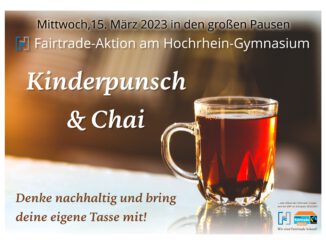 Kinderpunsch und Chai - Plakat zur Fairtrade Teeaktion im März 2023 (Grafik: Martin Dühning)