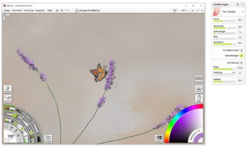 Schmetterling mit Artrage Vitae (Grafik: Martin Dühning)