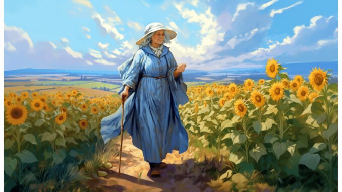 Lady Kara wanders through her County (Graphic: Martin Duehning)
