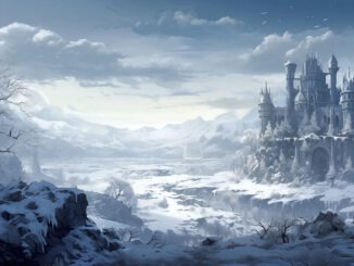 Winterliche Fantasylandschaft