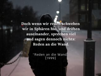 Reden an die Wand (Videofassung von 2024)