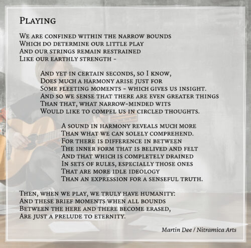 Playing (Text: Martin Duehning)
