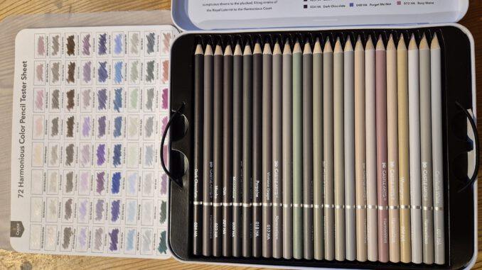 "72 Harmonious Collection Coloured Pencils" von CastlArts (2024)