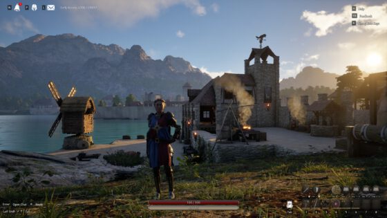 Abend in Lavedan (Ancien) in der November-2024-Ausgabe von Pax Dei (Screenshot)